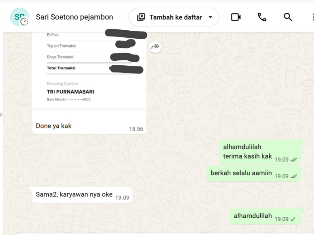 Screenshot Testimoni