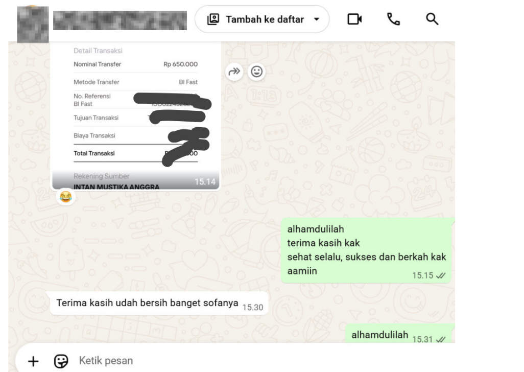 Screenshot Testimoni
